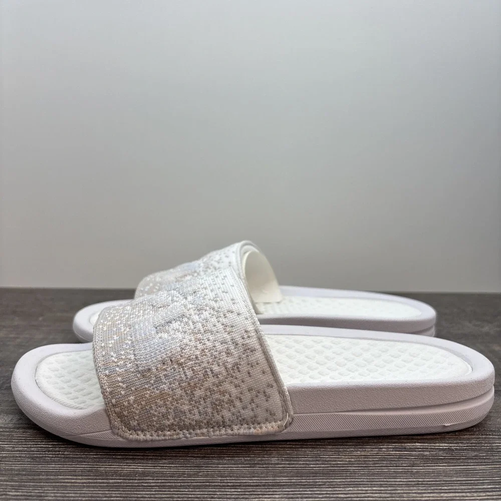 APL Slides Women's 7 BL TechLoom‎ Sandals White/Pastel NEW